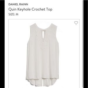 Crochet keyhole top